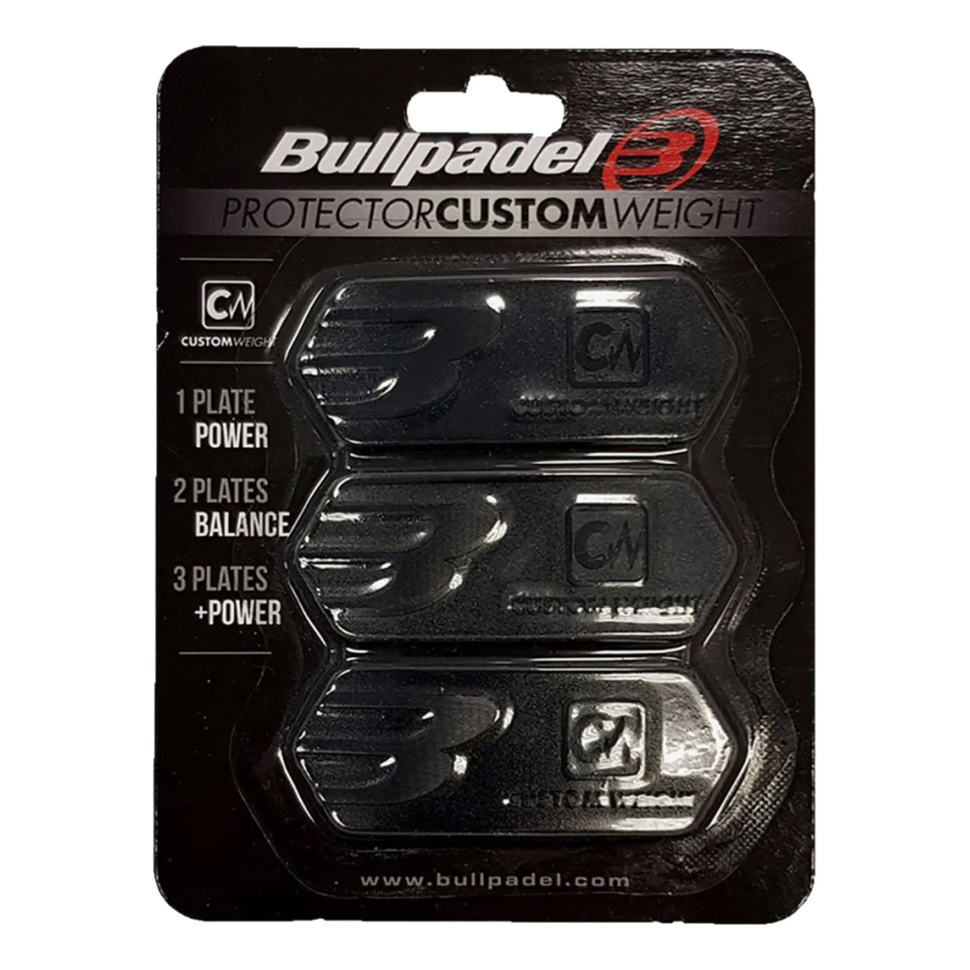 BULLPADEL PROTECTOR CUSTOM (3x3 Gr.) - Nero