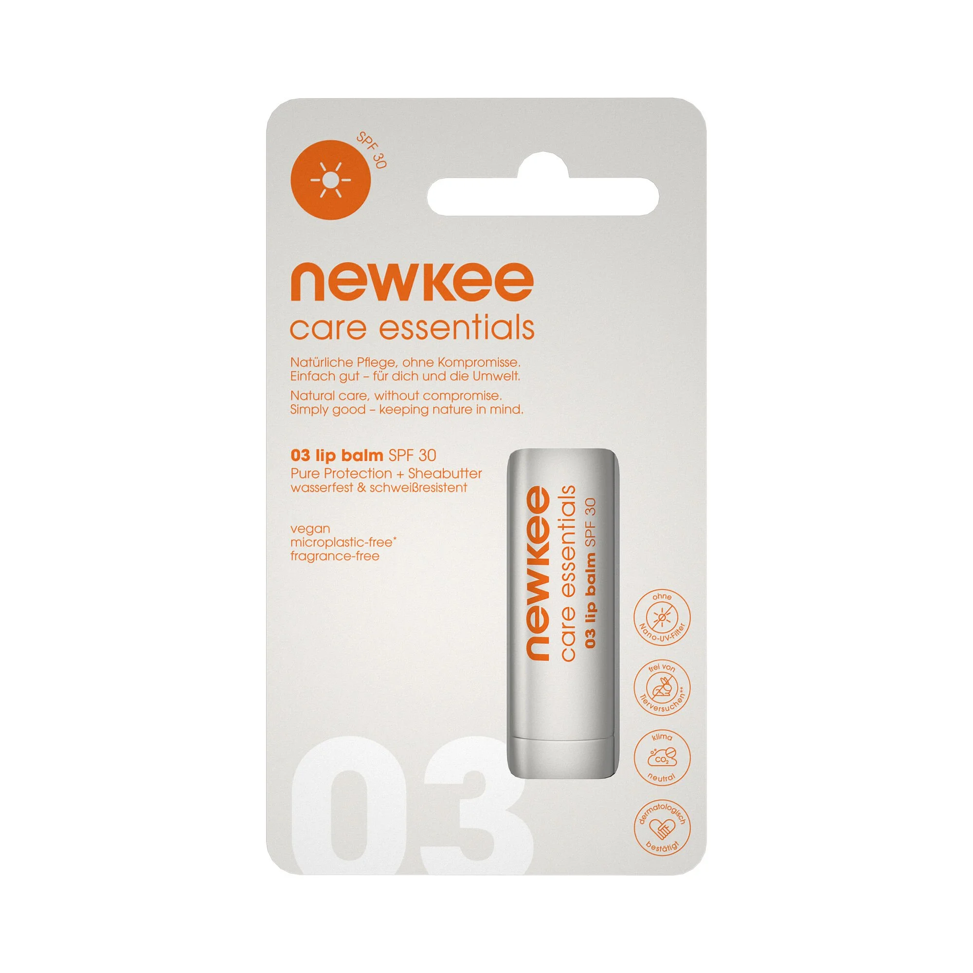 Newkee Lip Balm SPF 30 - Bianco, Arancione - immagine 3