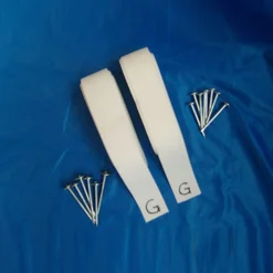 Easy Lines Midcourt Linea Di Fondo 2 Rotoli Campo In Terra Rossa - Bianco