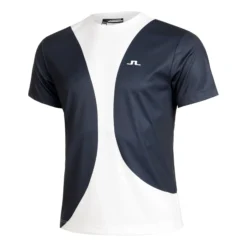 Jlindeberg Big Spots Maglietta Uomini - Bianco, Blu Scuro