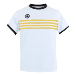 The Indian Maharadja Kadiri Striped Maglietta Uomini - Bianco, Giallo