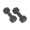Schildkröt Fitness Vinyl-Hanteln 2 Kg Set Manubrio Soft - Grigio