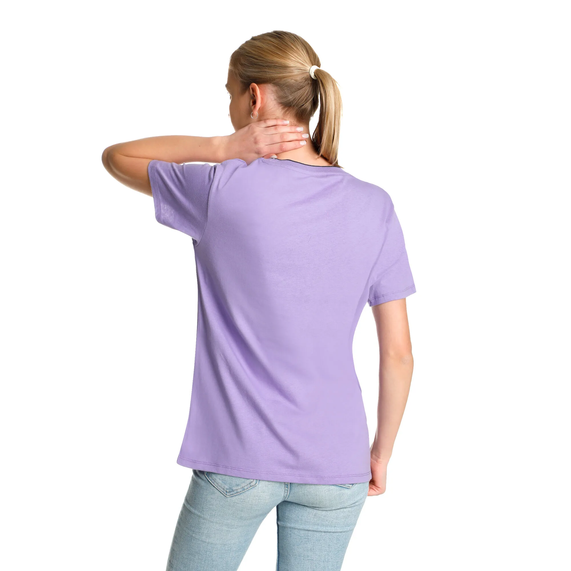 Australian Open AO Stack Print Core Logo Maglietta Donna - Viola - immagine 5