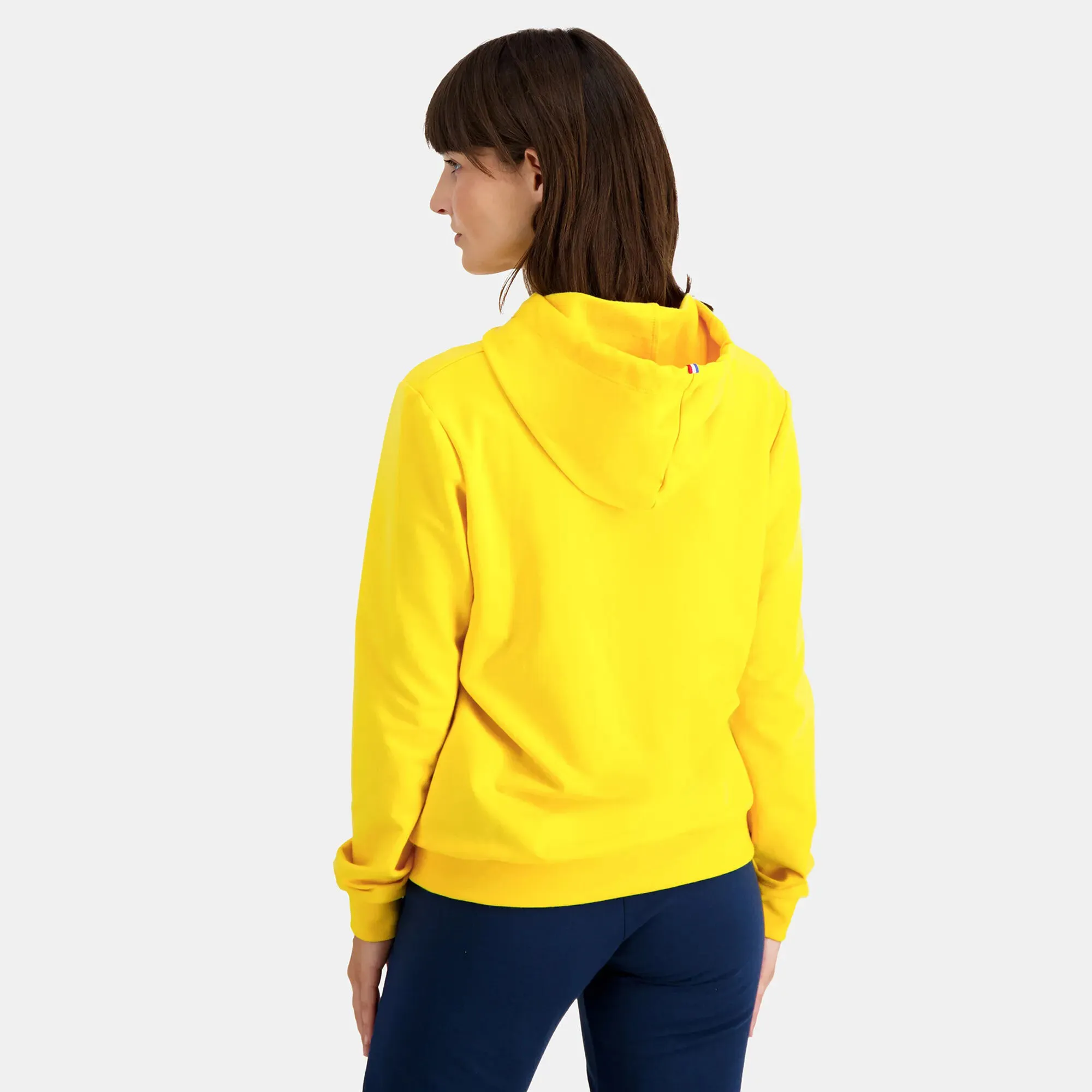 Le Coq Sportif Nr°1 Felpa Con Cappuccio Donna - Giallo - immagine 4