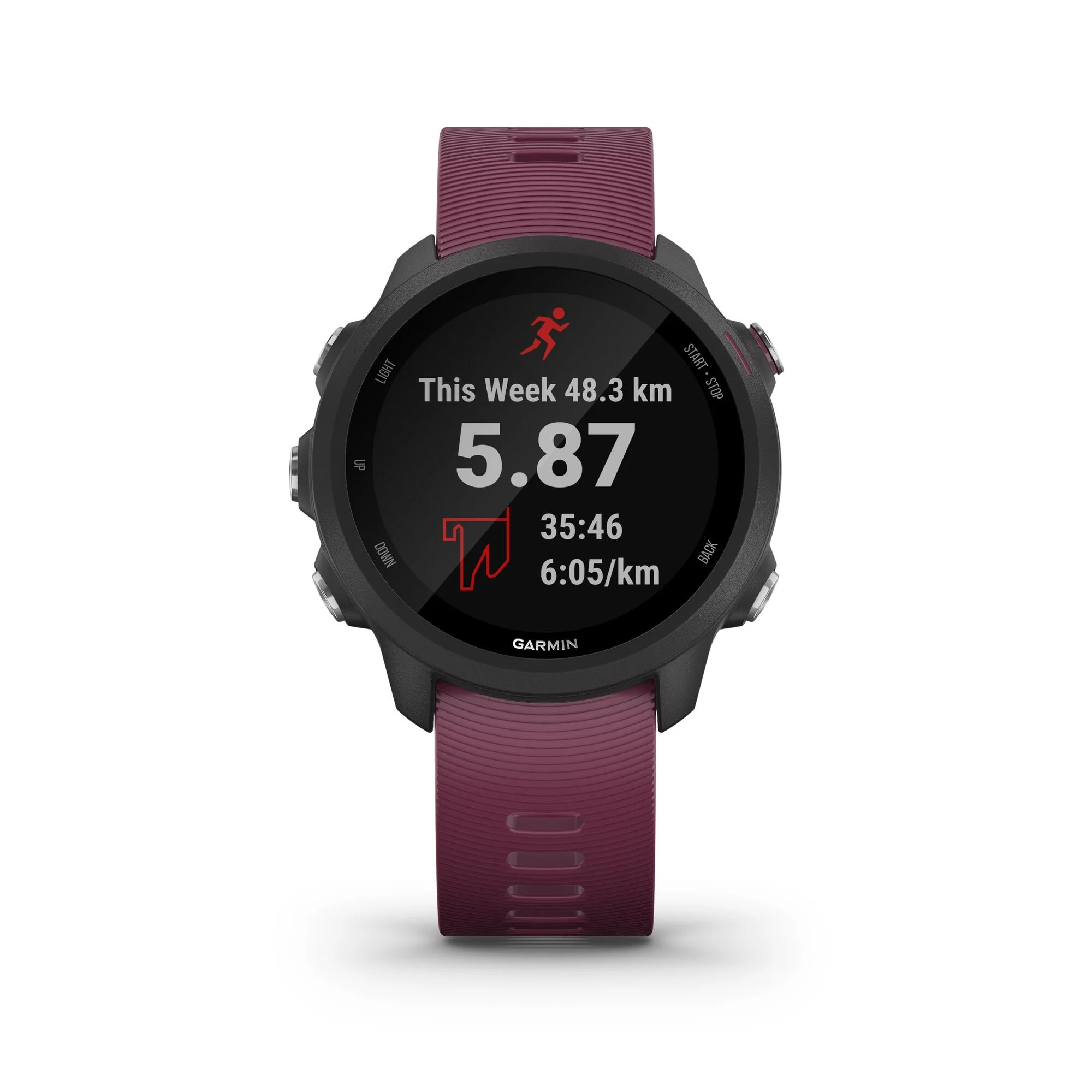 Garmin Forerunner 245 Orologio Da Polso - Berry, Nero - immagine 2