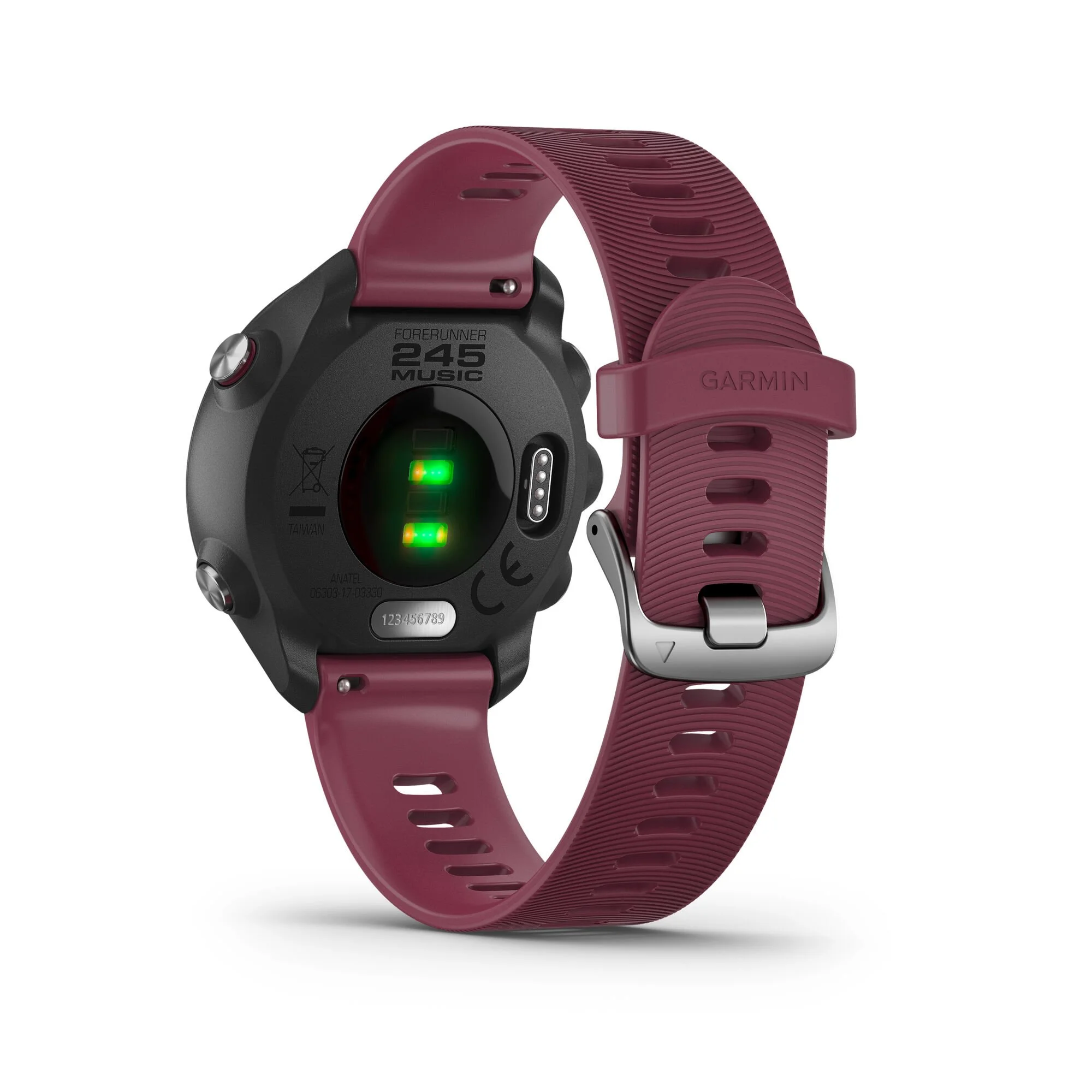 Garmin Forerunner 245 Orologio Da Polso - Berry, Nero - immagine 3