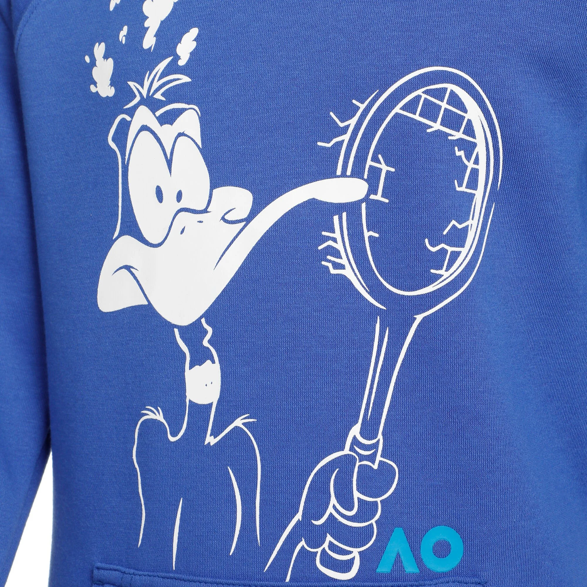 Australian Open AO Daffy Duck Felpa Con Cappuccio Ragazzi - Blu, Bianco - immagine 3