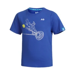 Australian Open AO Daffy Duck Maglietta Ragazzi - Blu, Bianco