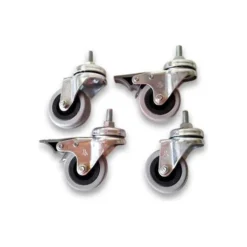 GAMMA Rollen Set Für Standard Supporto - Argento, Nero