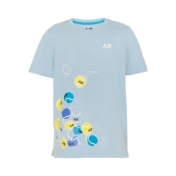 Australian Open AO Playful Maglietta Ragazzi - Blu Chiaro, Multicolore