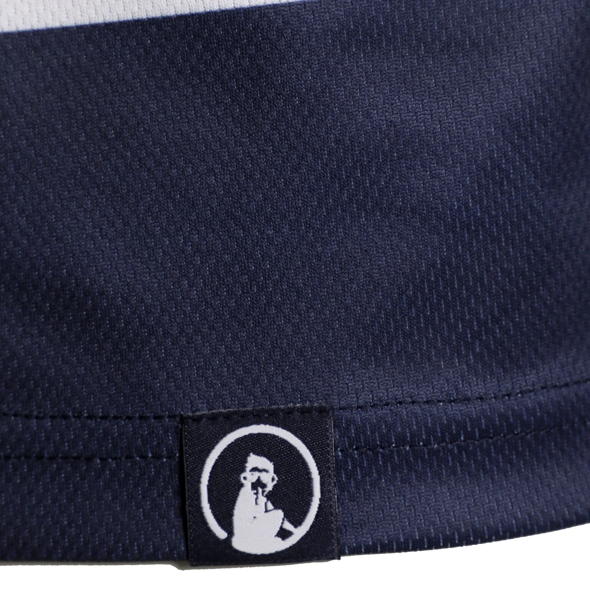 Quiet Please Ocean AOP Stripe Tournament Polo Uomini - Blu - immagine 3