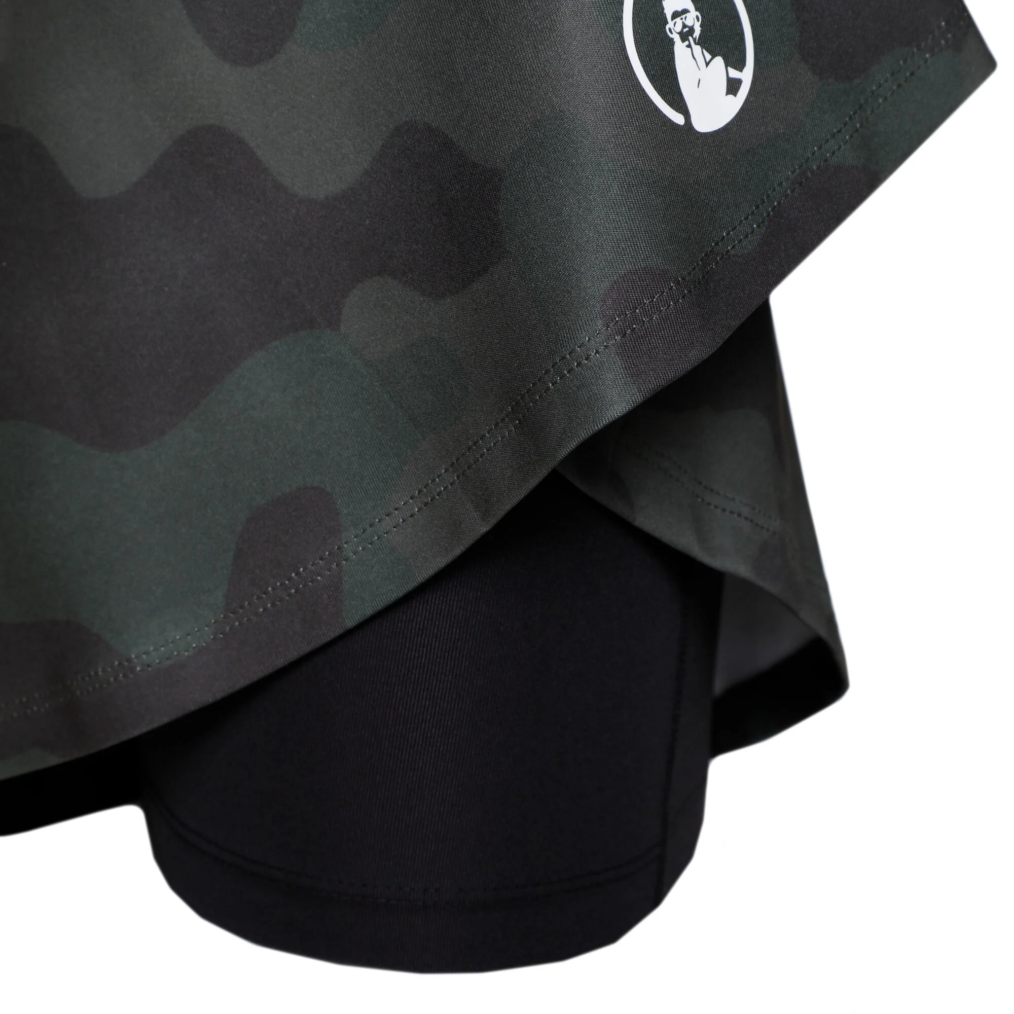 Quiet Please AOP Camou Bounce Gonna Donna - Cachi, Oliva - immagine 3