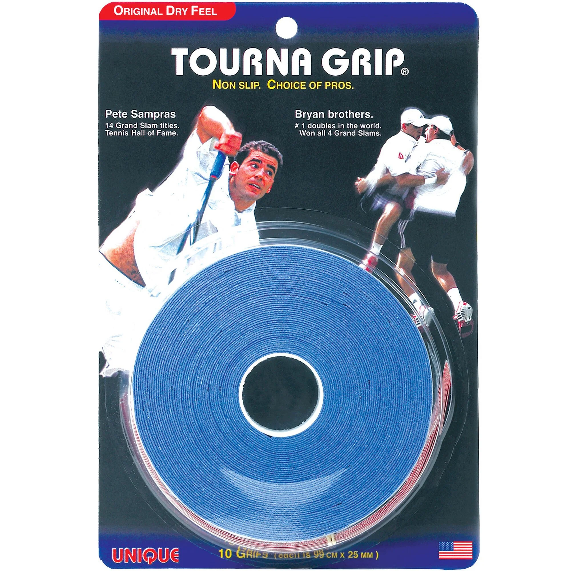 Tourna Grip Standard Confezione Da 10 - Blu