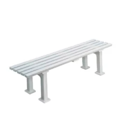 Tegra Panchina Da Tennis 1,5m Senza Schienale - Bianco