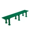 Tegra Panchina Da Tennis 2m Senza Schienale - Verde