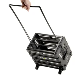 Tourna Ballport Deluxe Wheels 80er Cesto Per Palline - Nero