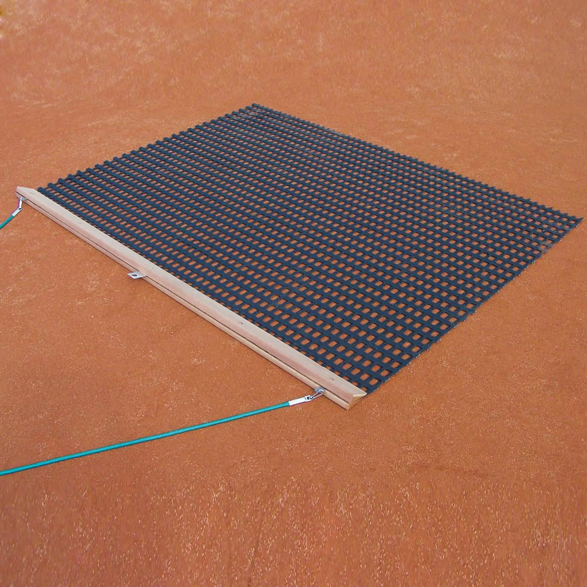 Tegra Rete Livellatrice Con Listello In Legno, Pesante - Marrone, Nero Opaco