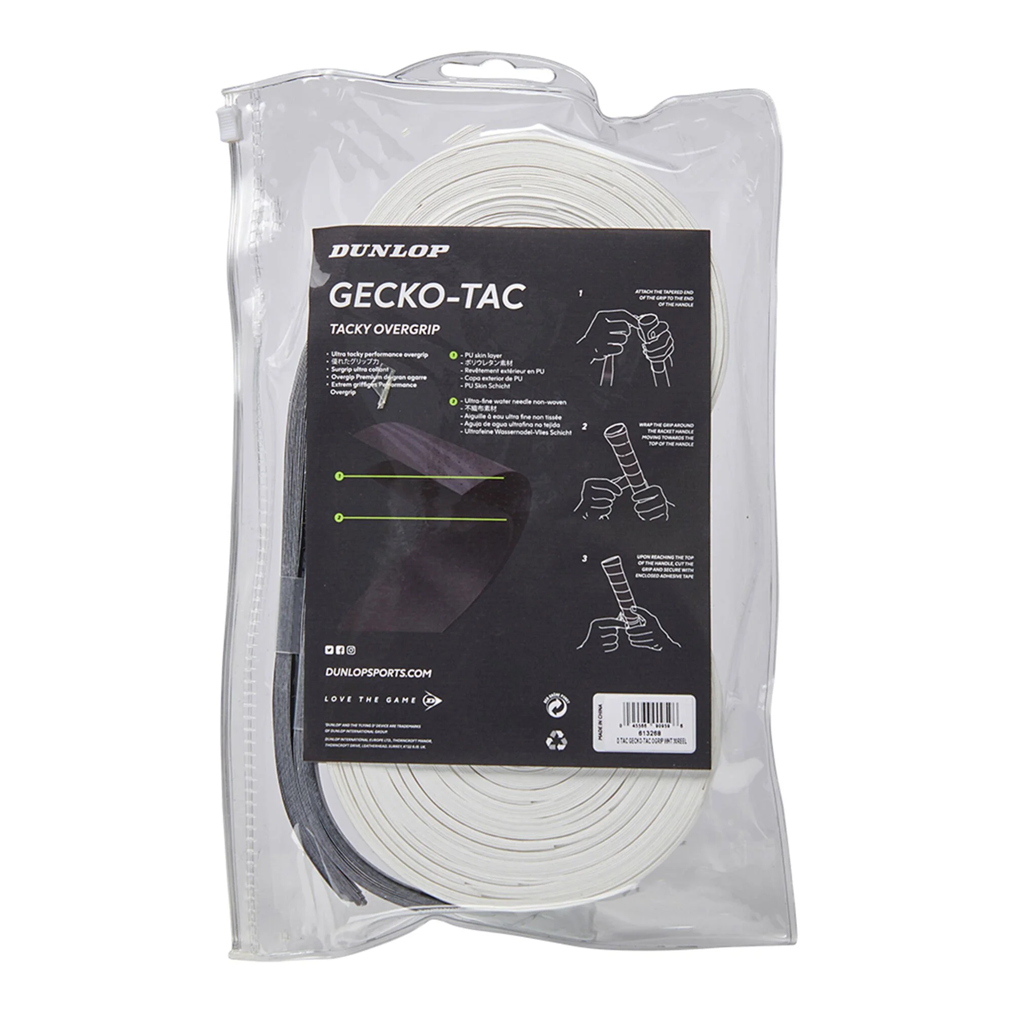 Dunlop Gecko-Tac Confezione Da 30 - Bianco - immagine 2