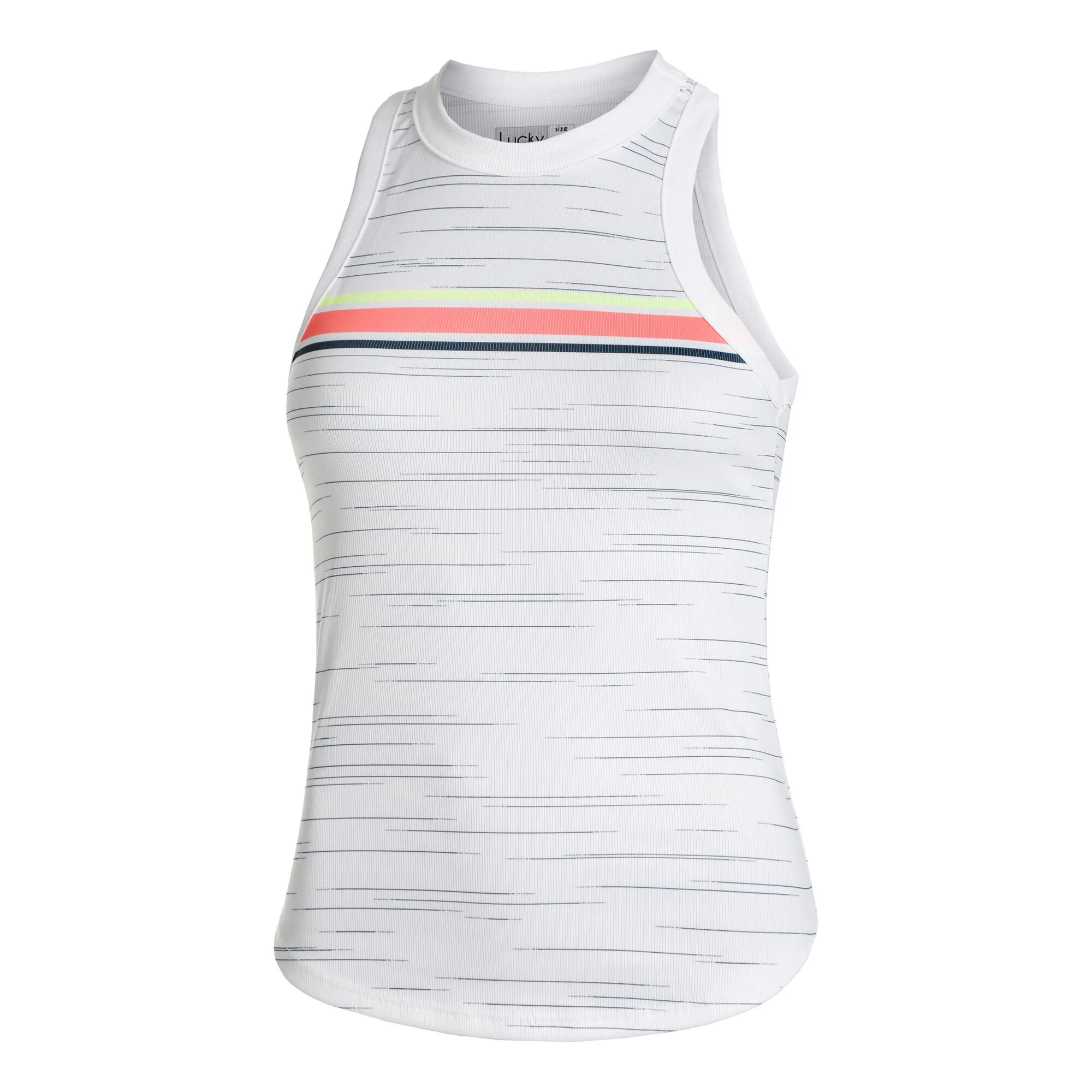 Lucky In Love Royale Stripe Rib Canottiera Donna - Bianco, Multicolore