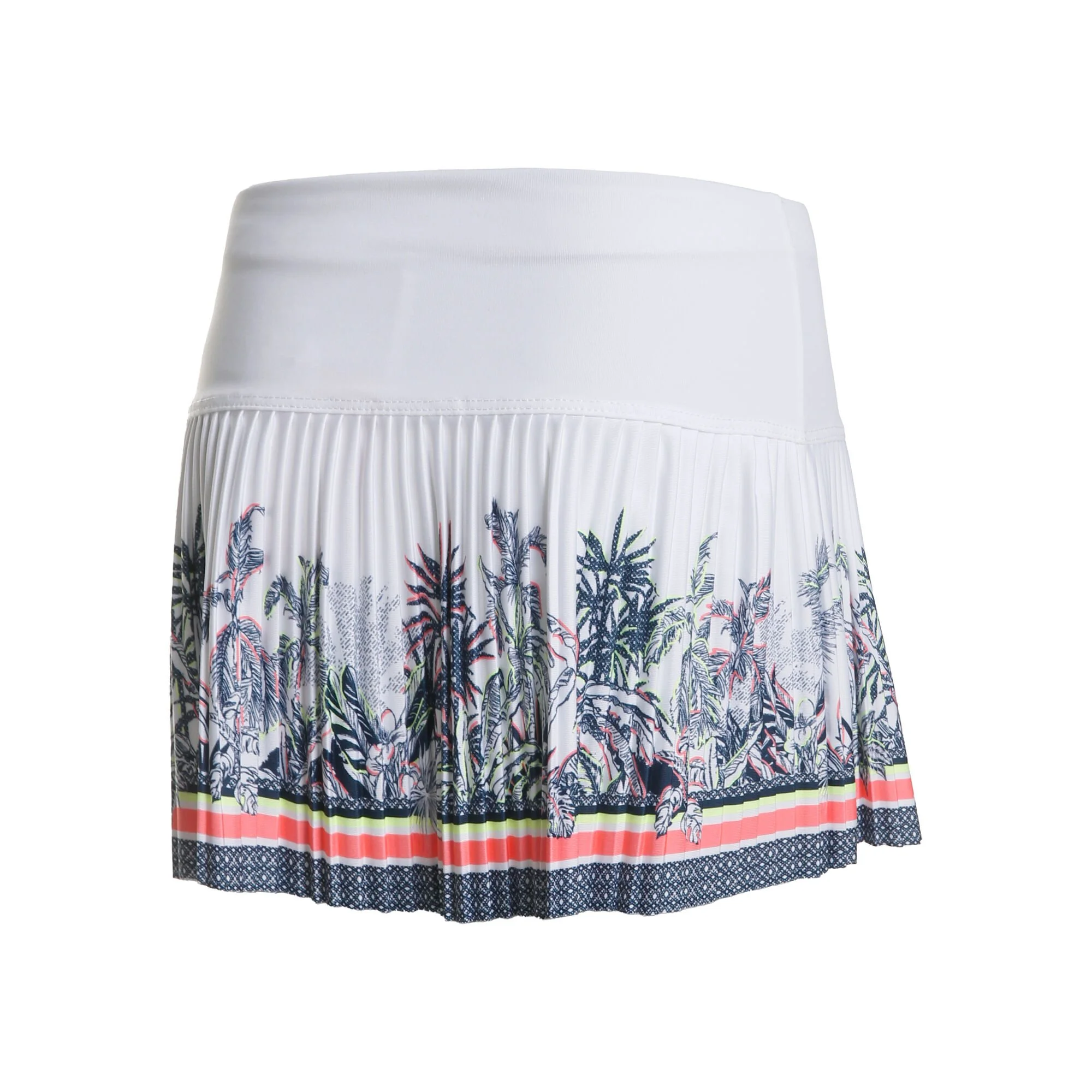 Lucky In Love Palms D'Amour Pleated Gonna Ragazze - Bianco, Multicolore - immagine 2