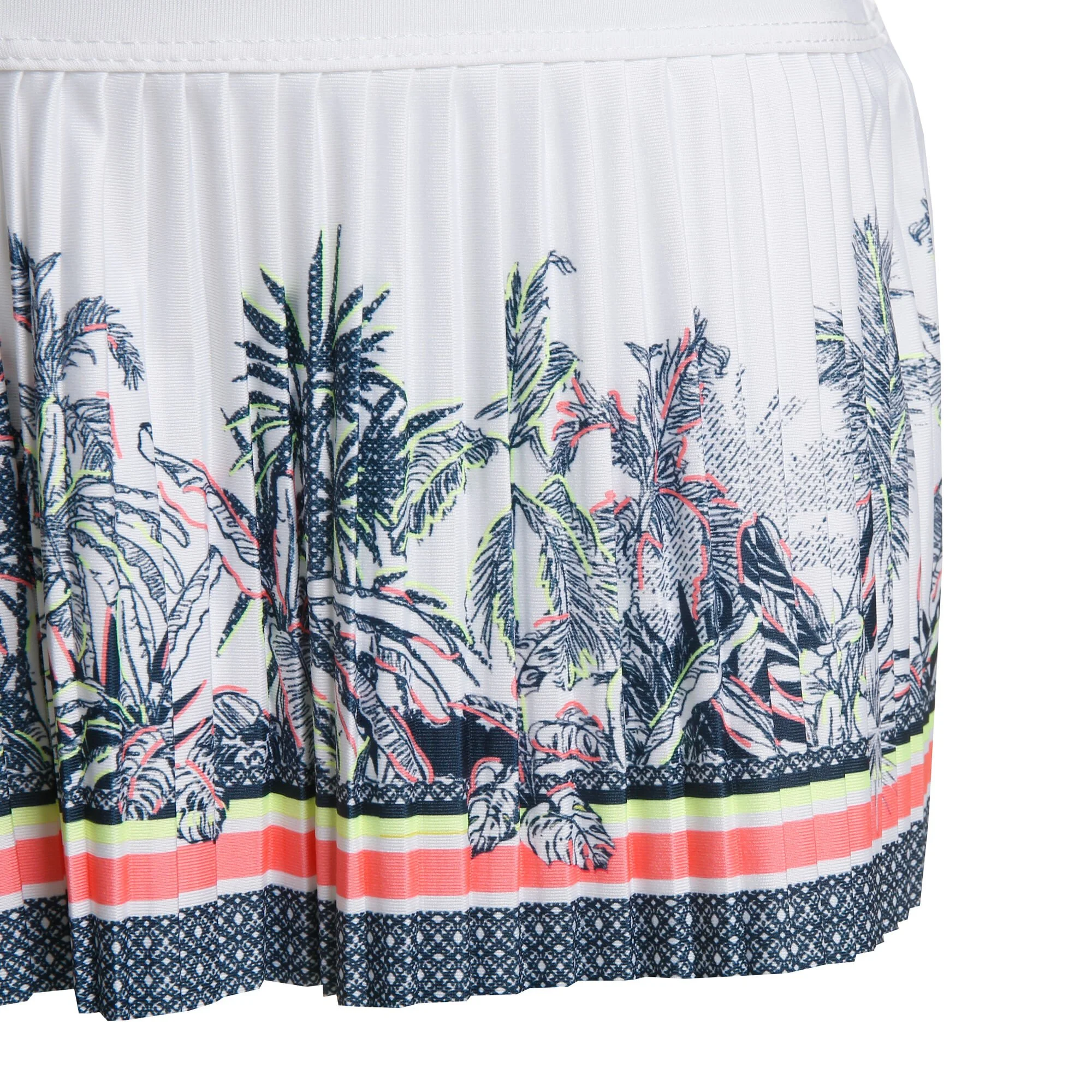 Lucky In Love Palms D'Amour Pleated Gonna Ragazze - Bianco, Multicolore - immagine 3