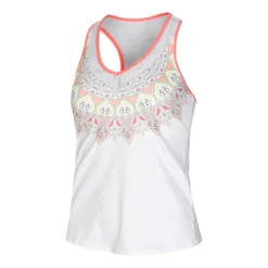 Lucky In Love Geo Grande With Bra Canottiera Donna - Bianco, Multicolore