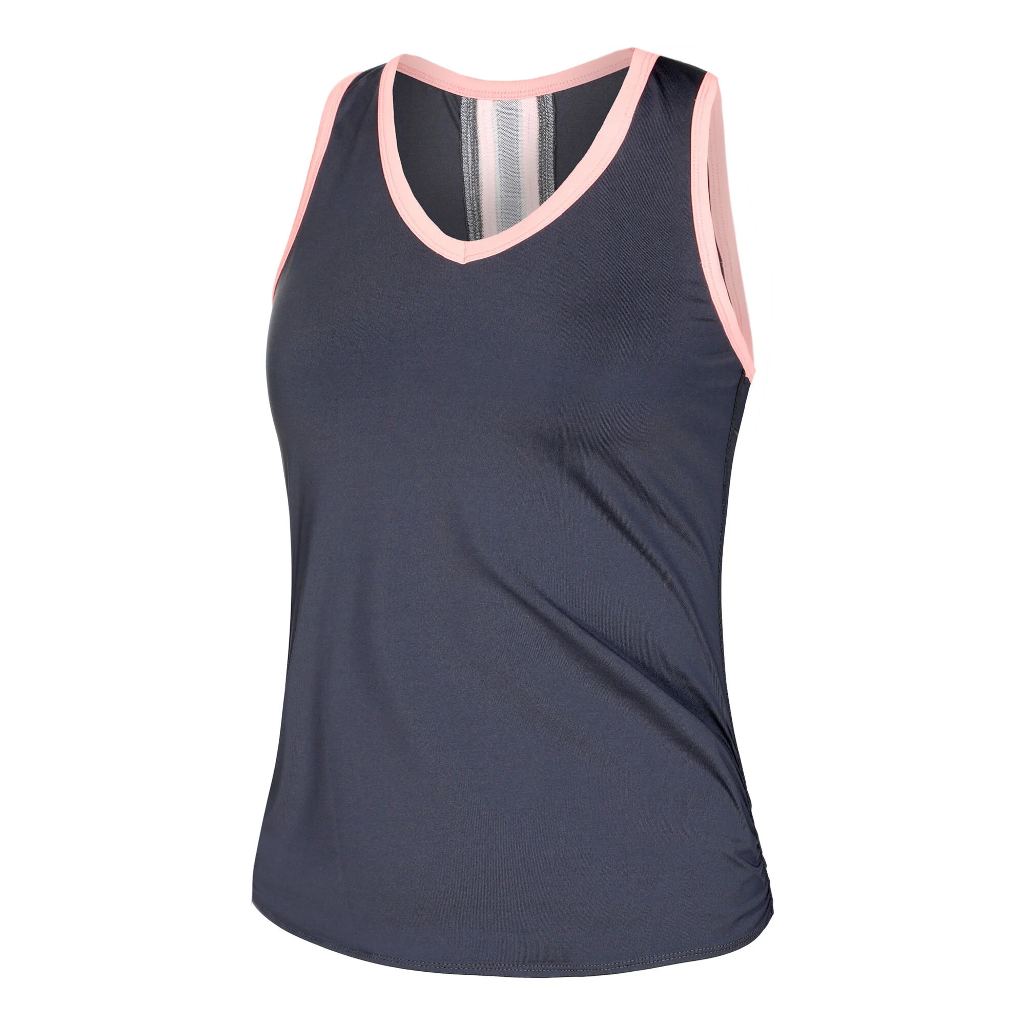 Lucky In Love Olympian V-Neck Canottiera Donna - Grigio Scuro, Albicocca
