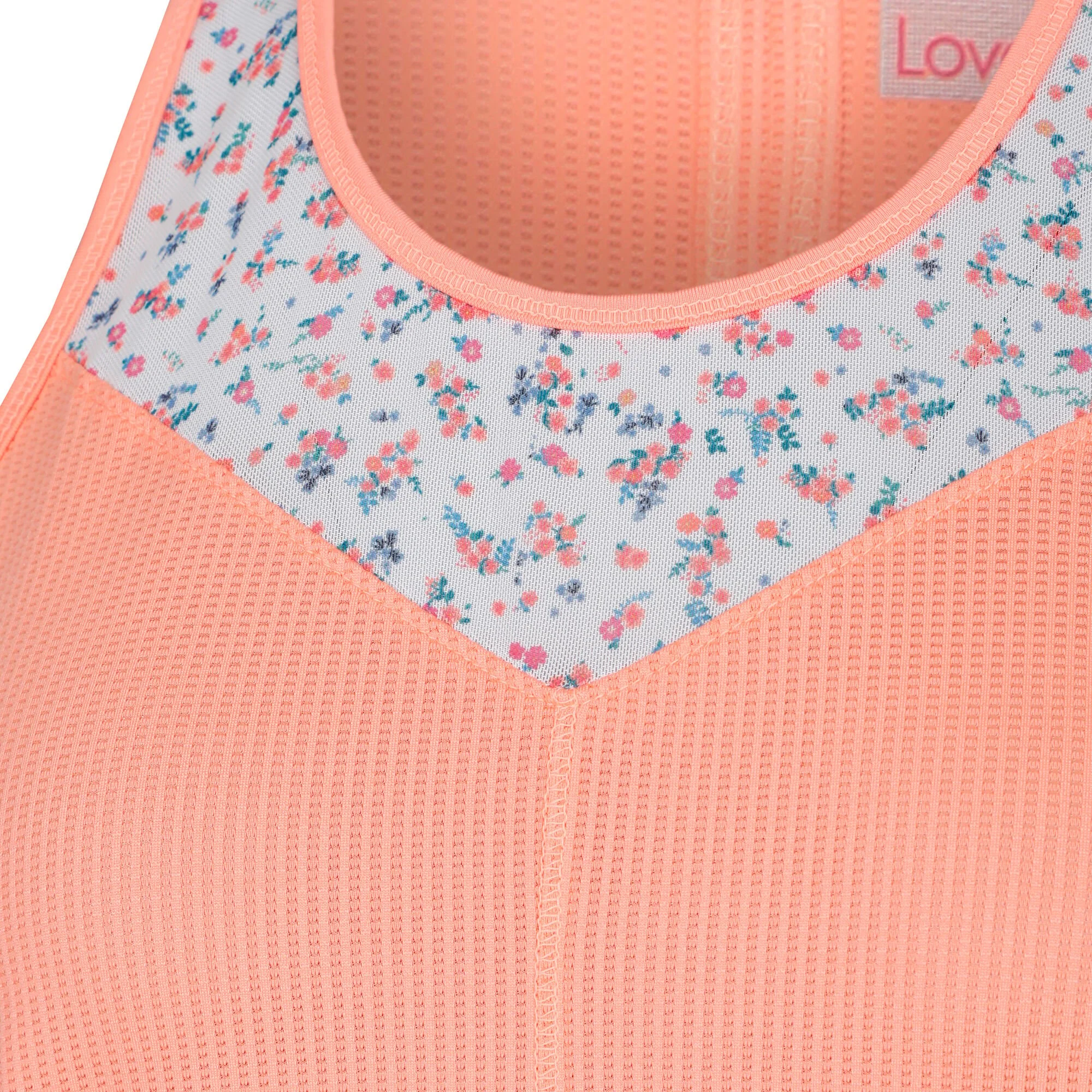 Lucky In Love Blossom Tie Back Canottiera Donna - Albicocca, Multicolore - immagine 3