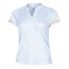 Lucky In Love Chambray Blossom Maglietta Donna - Blu Chiaro, Multicolore