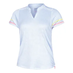 Lucky In Love Chambray Blossom Maglietta Donna - Blu Chiaro, Multicolore