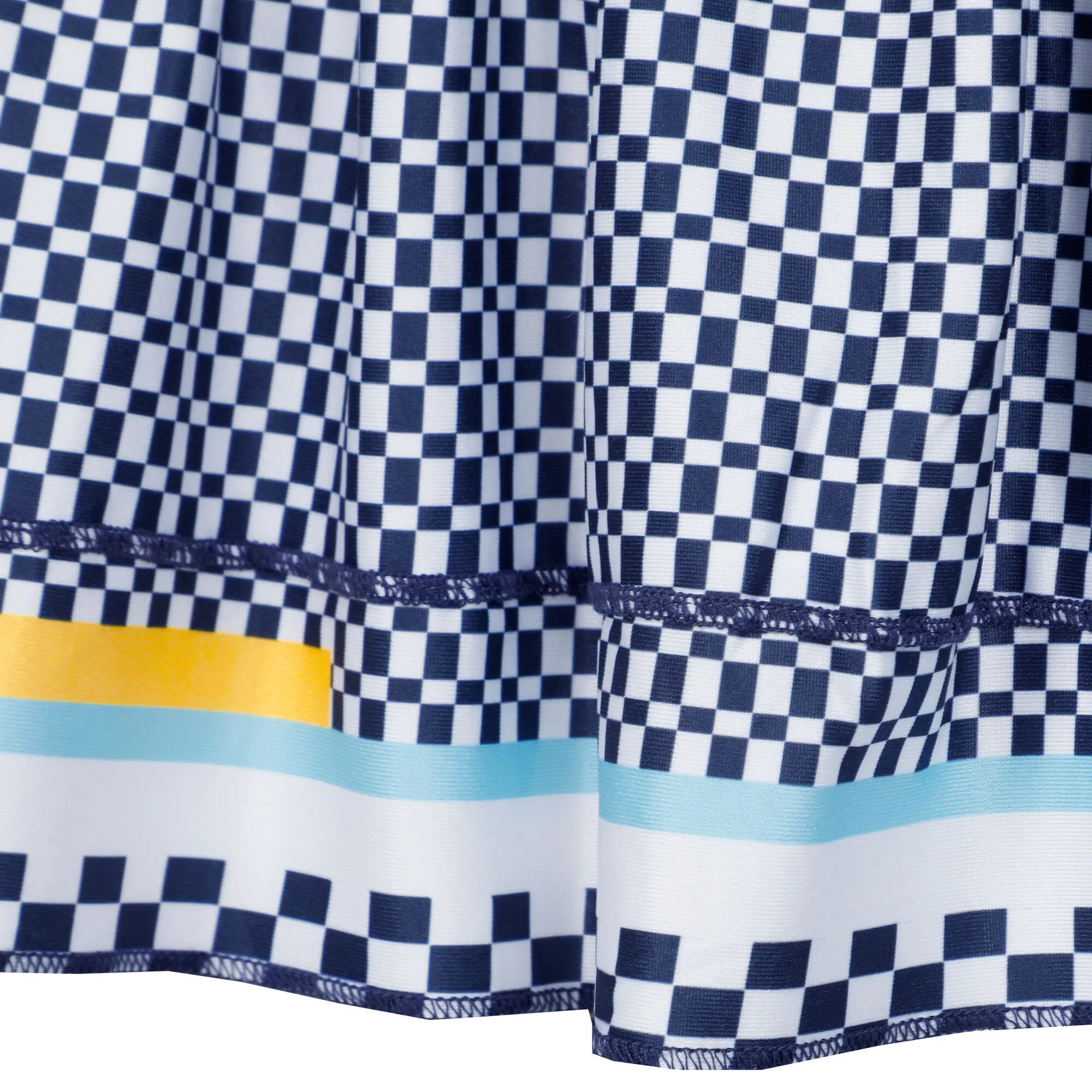 Lucky In Love Long Check Me Out Smock Gonna Donna - Blu Scuro, Bianco - immagine 4