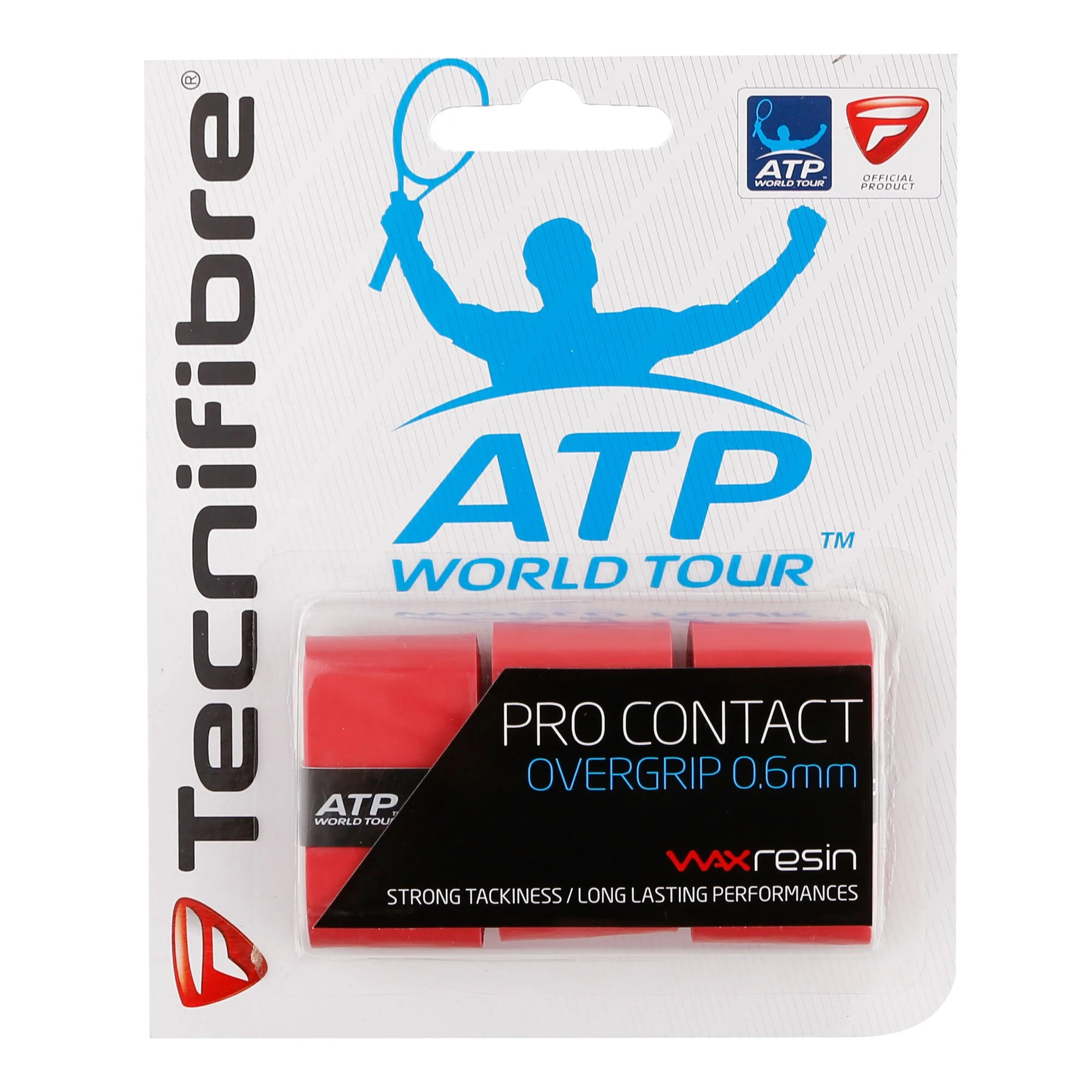TECNIFIBRE Contact Pro 3er Confezione Da 3 - Rosso