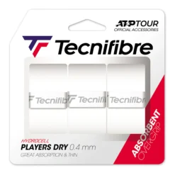 TECNIFIBRE Players Dry 3er Confezione Da 3 - Bianco