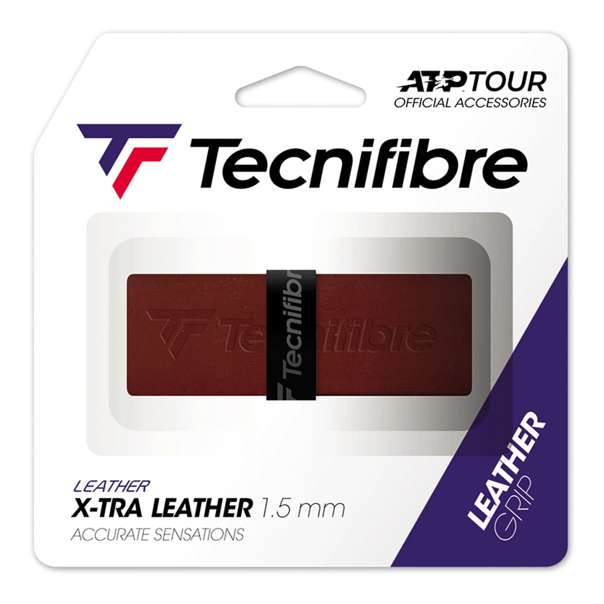 TECNIFIBRE Lederband Confezione Da 1 - Marrone