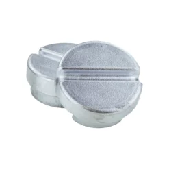 Tegra Deckel F. Tennispfosten Alu, Rund, Paar Accessori Per Impianti - Argento