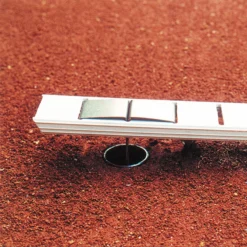 Tegra Ideala III 5 Cm Breit, Weiß, Mit Bodenanker In L-Form Ancora Da Terra - Argento