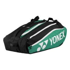 YONEX Club Line Racket Bag Borsa Per Racchetta Da 12 - Verde, Nero