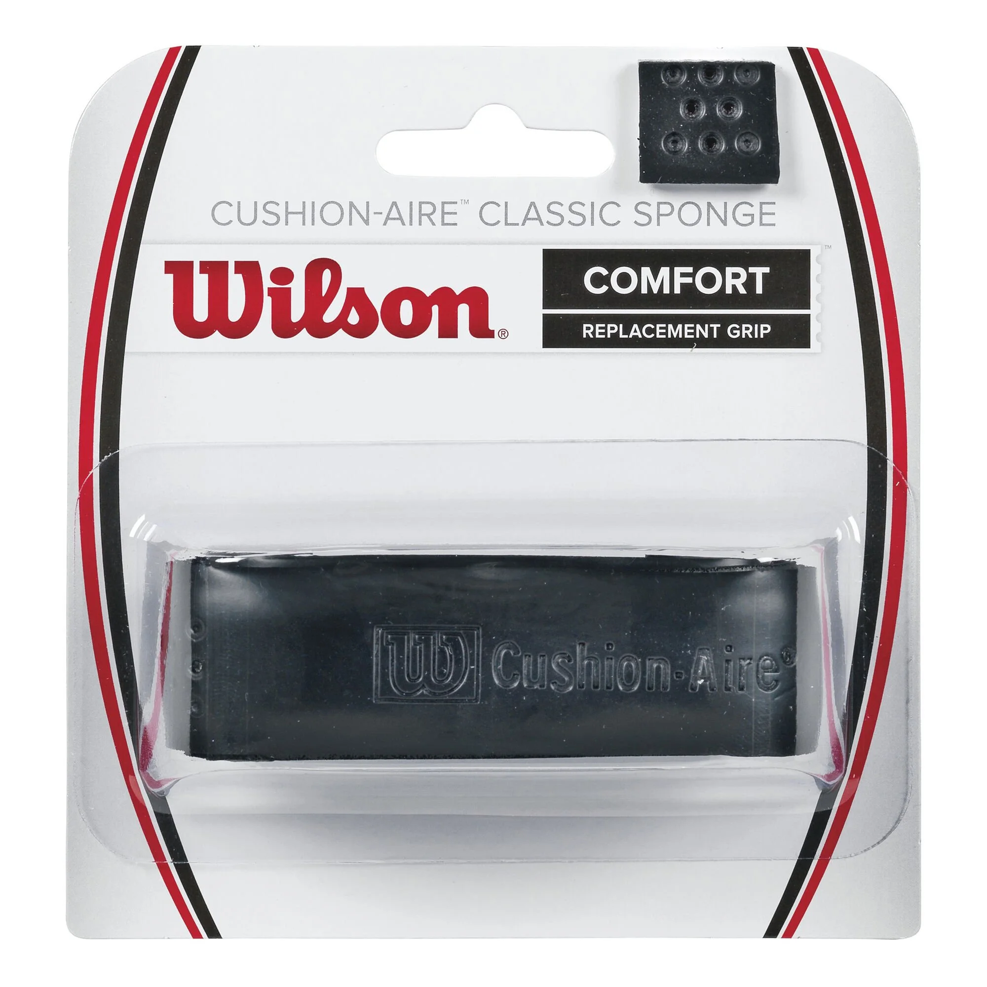 Wilson Cushion-Aire Classic Sponge Confezione Da 1 - Nero