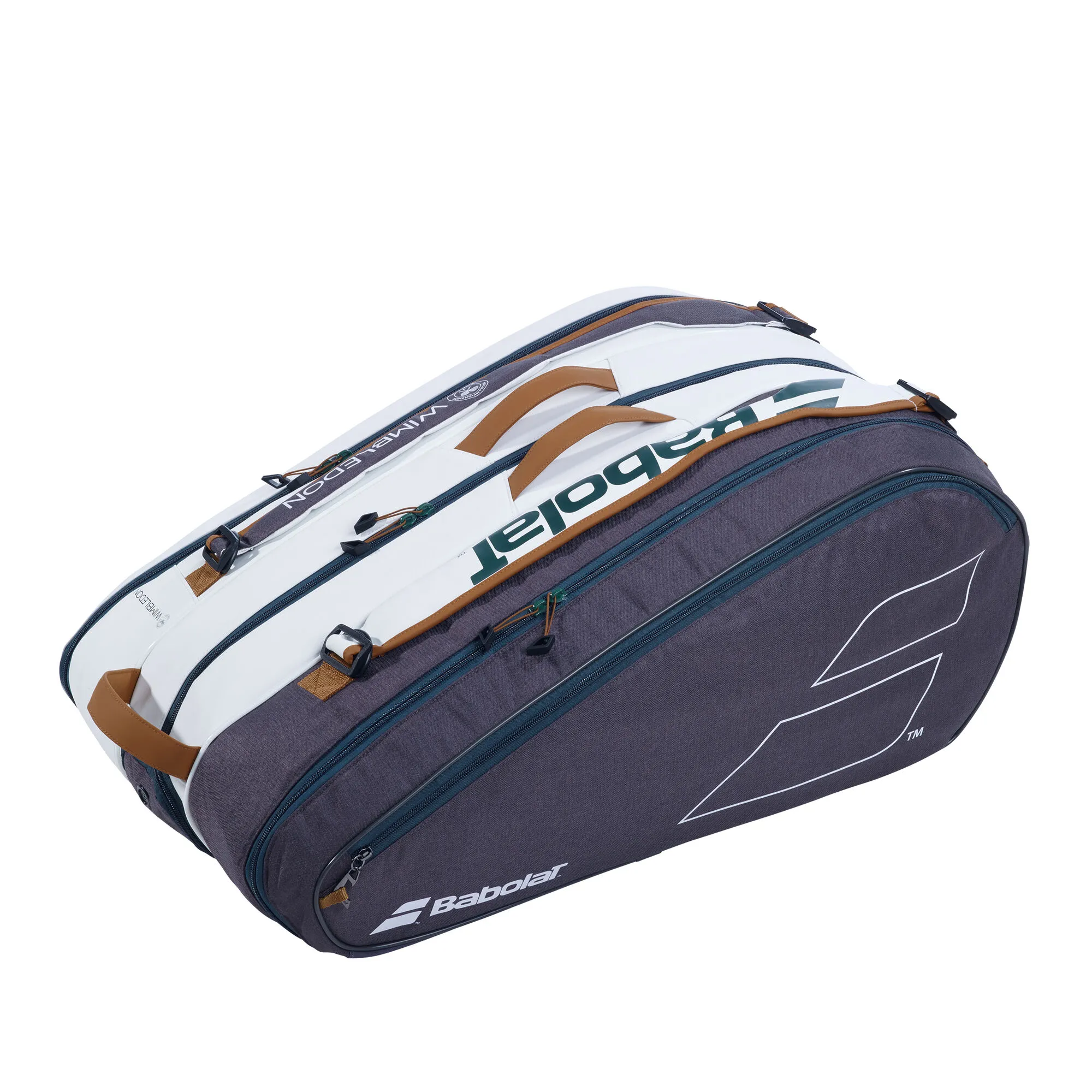 Babolat Pure Wimbledon Borsa Per Racchetta Da 12 - Bianco, Blu - immagine 2