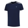 Dunlop Crew Maglietta Uomini - Blu Scuro, Bianco