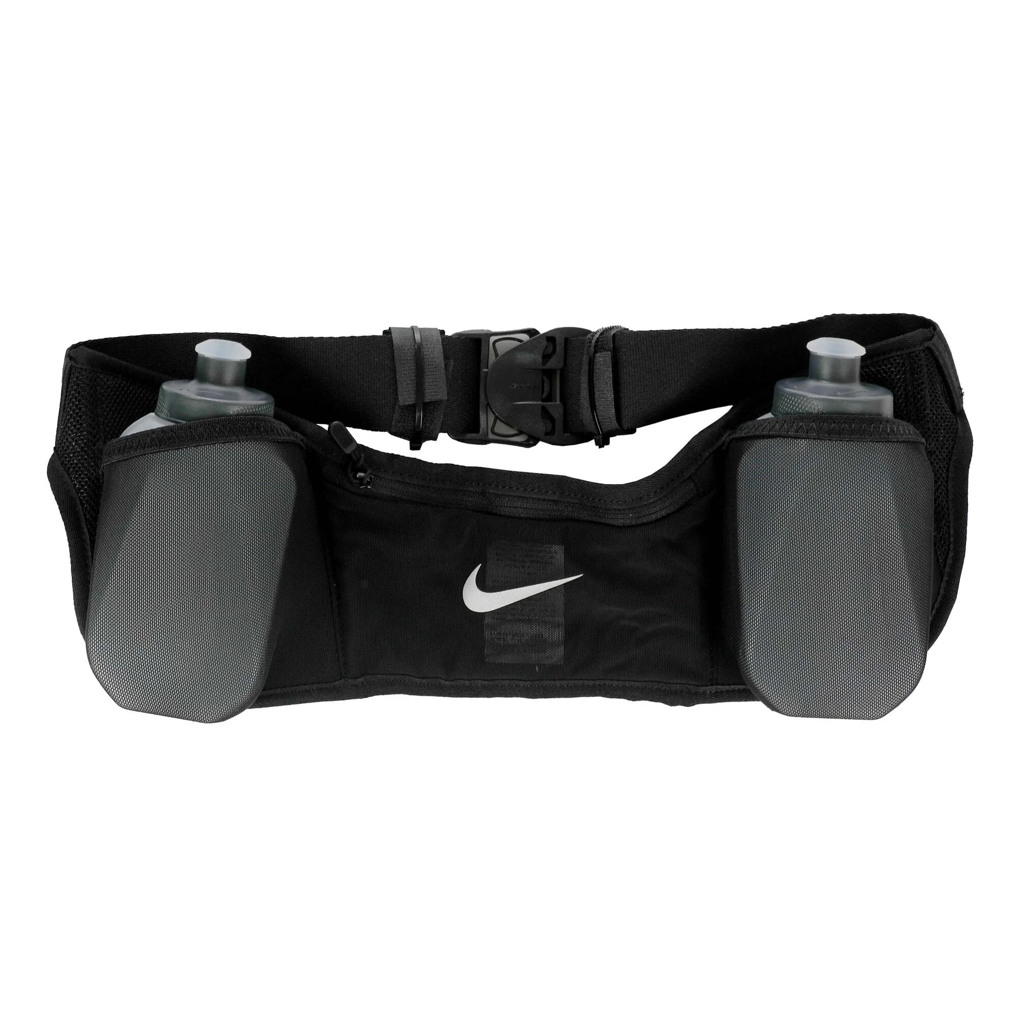 Nike Double Pocket Flask 3.0 600ml/20oz Cintura Porta Bevande - Nero, Argento