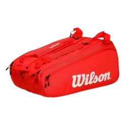 Wilson Super Tour Borsa Per Racchetta Da 15 - Rosso