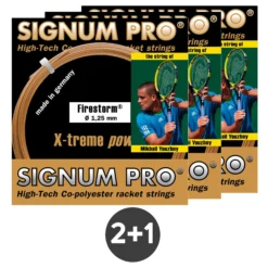 Signum Pro 3x Firestorm Metallic Set Di Corde 12,2m - Oro