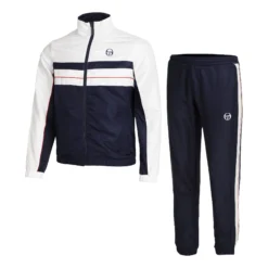Sergio Tacchini Zelma Tuta Da Allenamento Uomini - Blu Scuro, Bianco