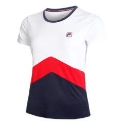 Fila Aurelia Maglietta Donna - Bianco, Multicolore