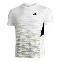 Lotto Tech 1 D4 Maglietta Uomini - Bianco, Verde