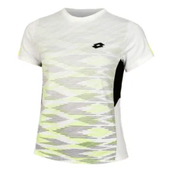 Lotto Tech I D2 Maglietta Ragazzi - Bianco, Verde