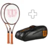Wilson 2 Pro Staff 97 X In Aggiunta Borsa Per Racchetta