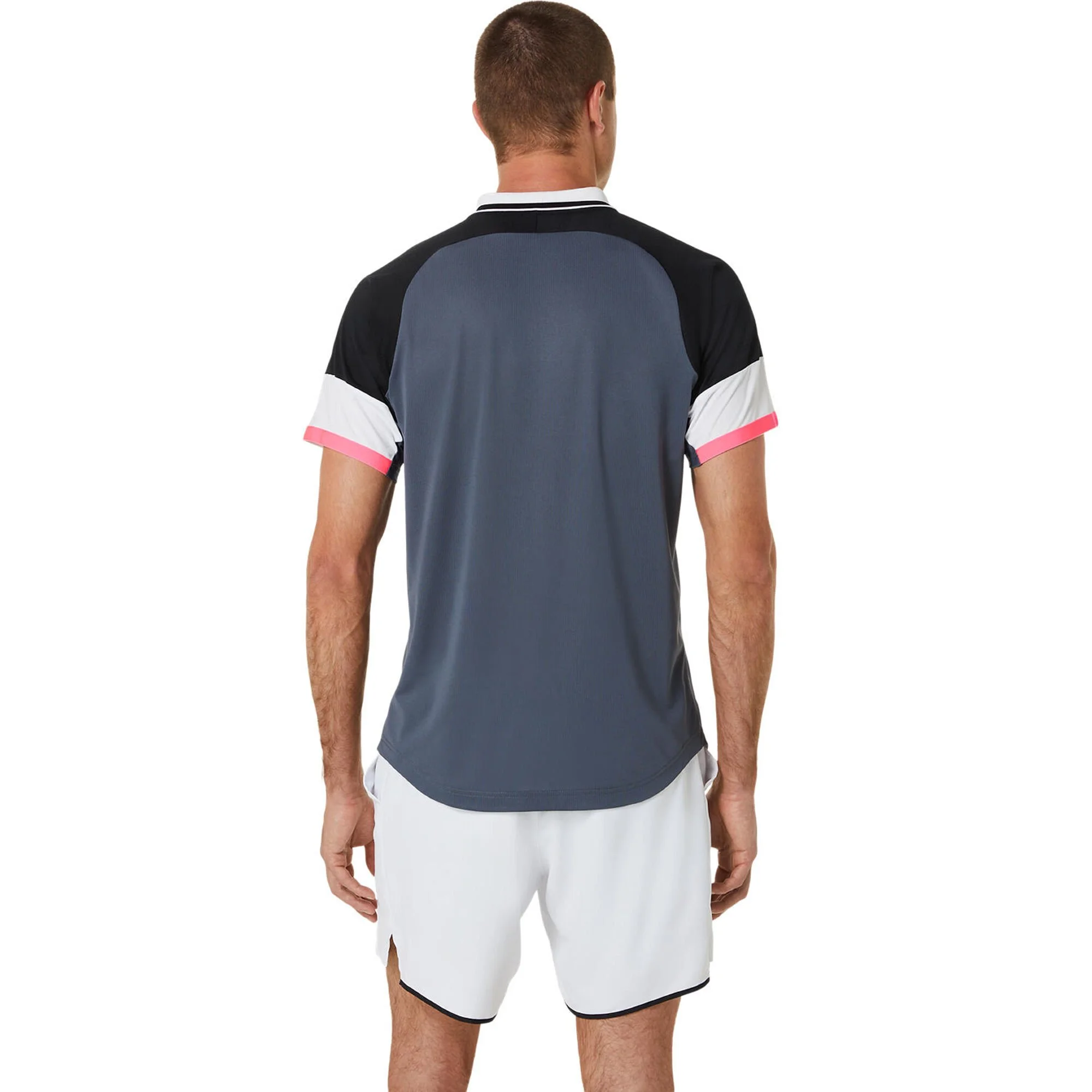 Asics Match Polo Uomini - Nero, Rosso - immagine 7