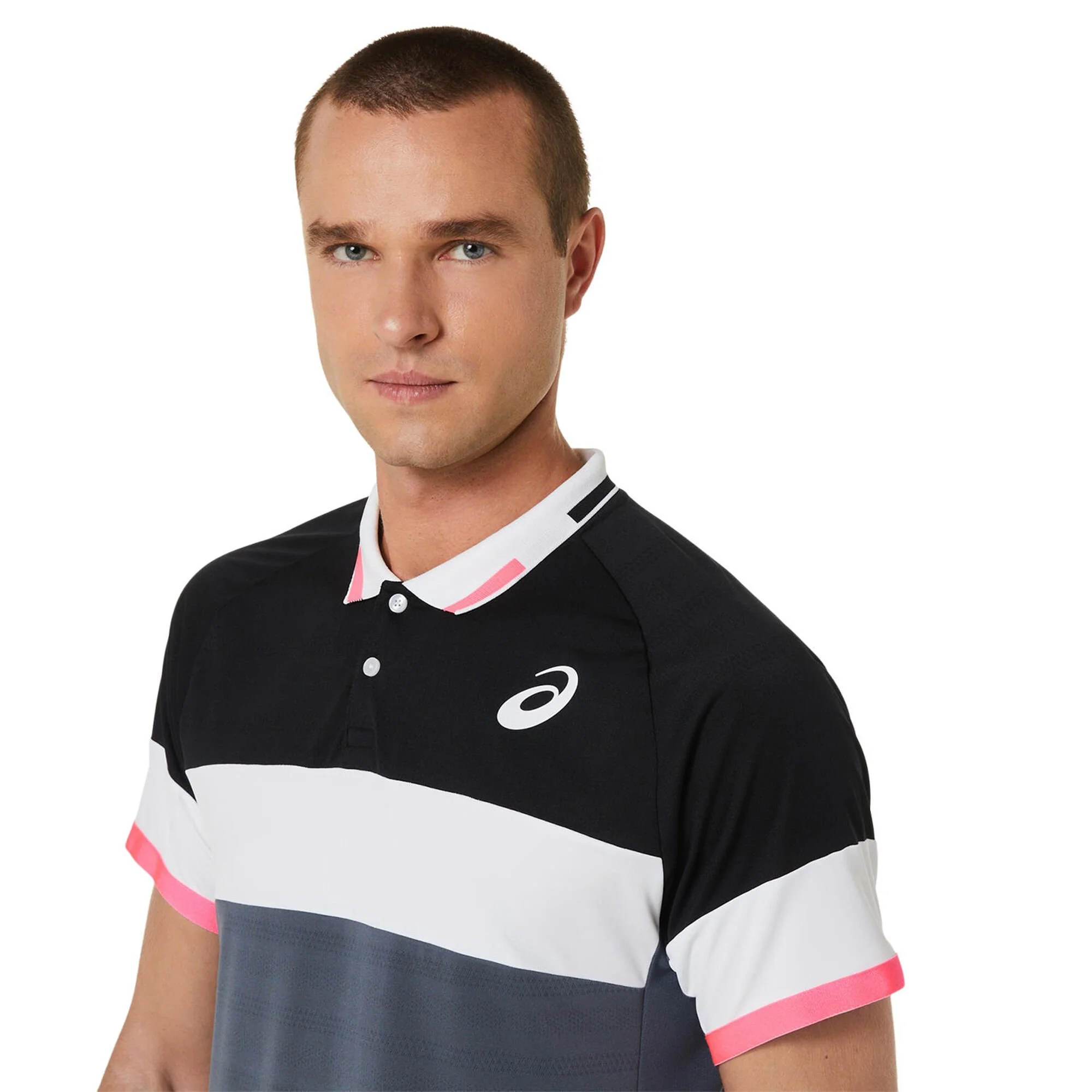 Asics Match Polo Uomini - Nero, Rosso - immagine 8